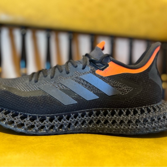 adidas 4DFWD 2 Black and Orange Athletic Shoes - Picture 4 of 11